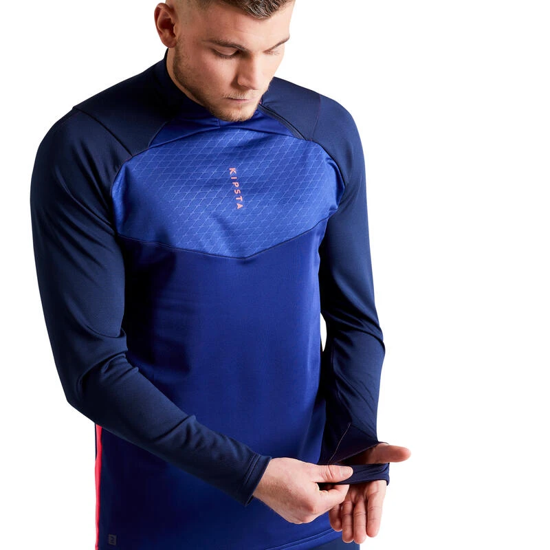 Kipsta Adult 1/2 Zip Football Sweatshirt Traxium 9 Kipsta Adult 1/2 Zip Football Sweatshirt Traxium - Image 7