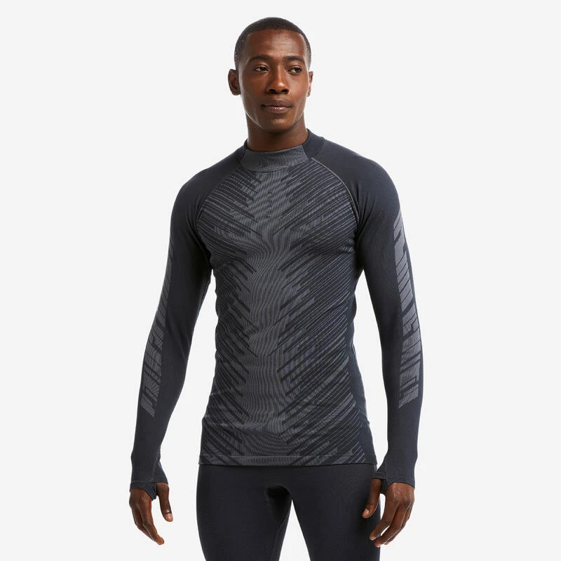 Kipsta Adult Base Layer Top Keepwarm 900 - Dark Grey 5 Kipsta Adult Base Layer Top Keepwarm 900 - Dark Grey - Image 3