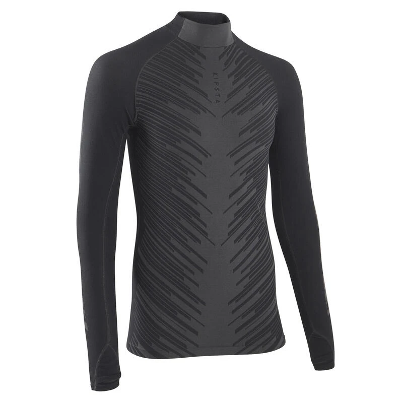 Kipsta Adult Base Layer Top Keepwarm 900 - Dark Grey 3 Kipsta Adult Base Layer Top Keepwarm 900 - Dark Grey