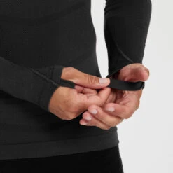 Kipsta Adult Long-Sleeved Thermal Base Layer Top Keepdry 500 -Decathlon adult long sleeved thermal base layer top keepdry 500 black 8