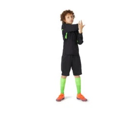 Kipsta F100 Kids' Goalkeeper Shorts - Black -Decathlon f100 kids goalkeeper shorts black 4