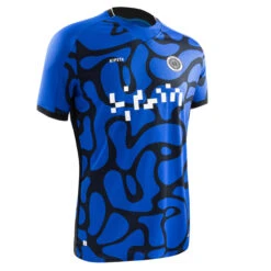Kipsta Short-Sleeved Football Shirt Viralto II - Blue/Black/White
