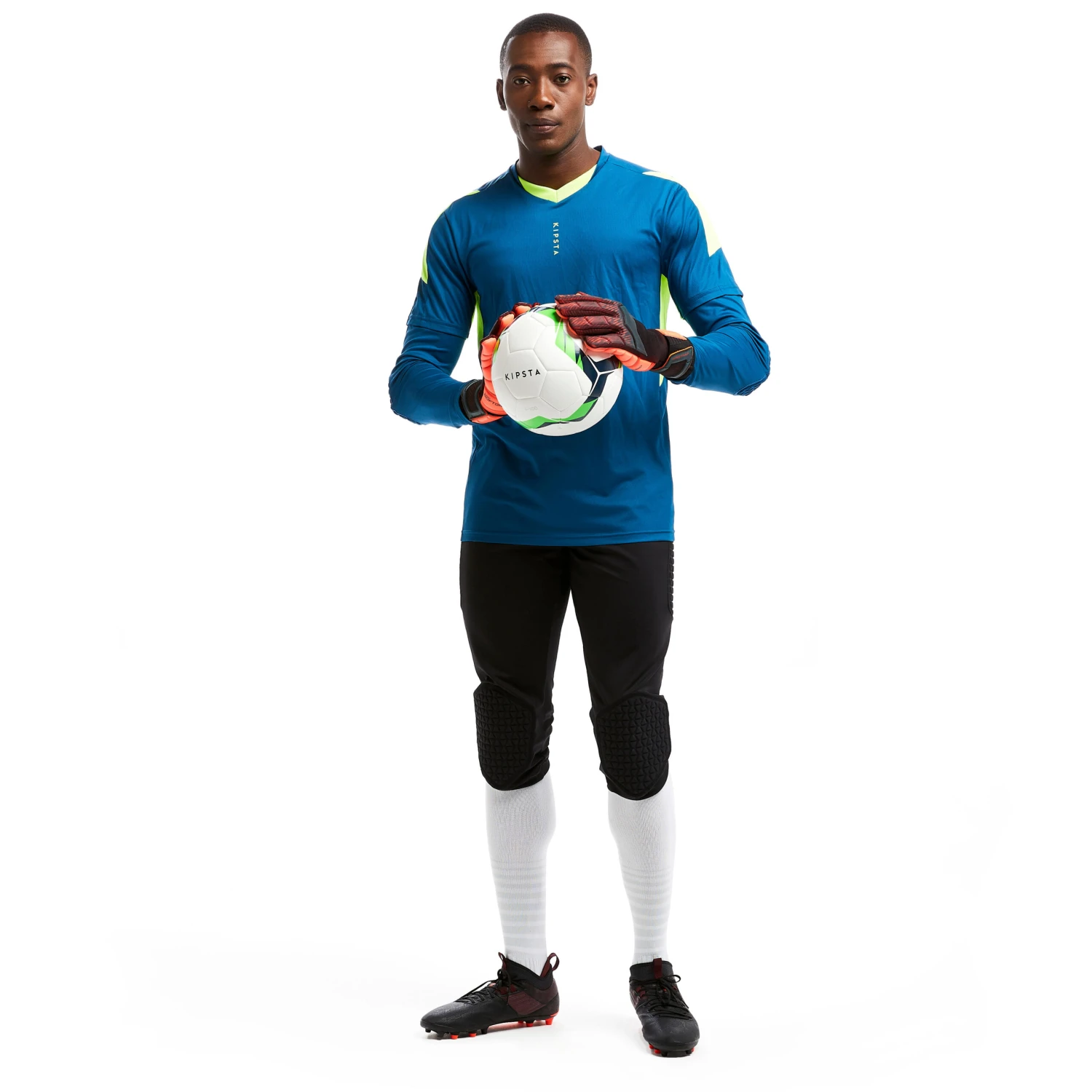 Kipsta Goalkeeper Cropped Bottoms F500 - Black 10 Kipsta Goalkeeper Cropped Bottoms F500 - Black - Image 8