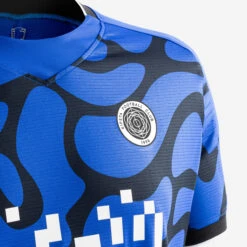 Kipsta Short-Sleeved Football Shirt Viralto II - Blue/Black/White -Decathlon k68640c0e87f44a0e4fbf1c3594bea60a