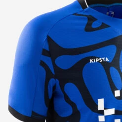 Kipsta Short-Sleeved Football Shirt Viralto II - Blue/Black/White -Decathlon k6d0cb81a8448026ecb7e326826e1b776