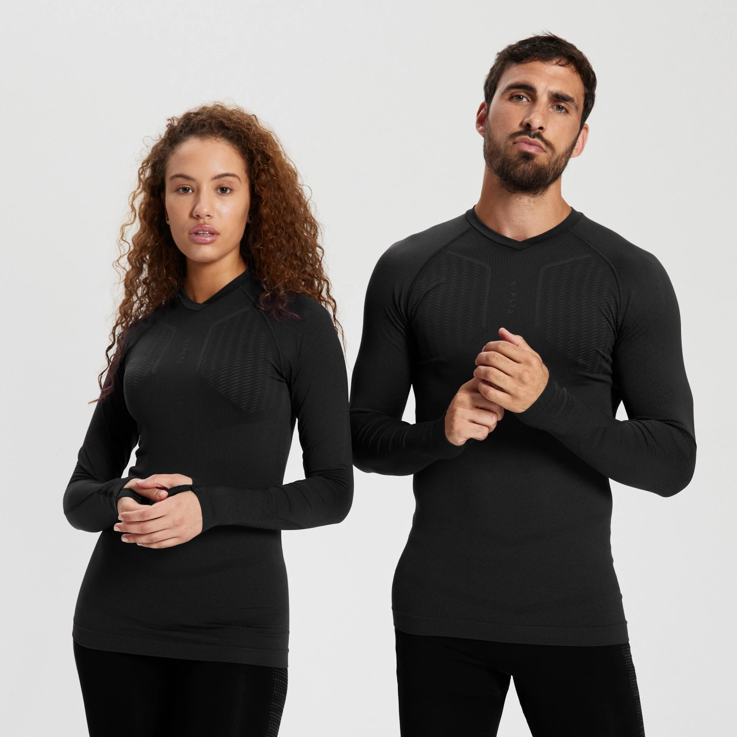 Kipsta Adult Long-Sleeved Thermal Base Layer Top Keepdry 500 5 Kipsta Adult Long-Sleeved Thermal Base Layer Top Keepdry 500 - Image 3