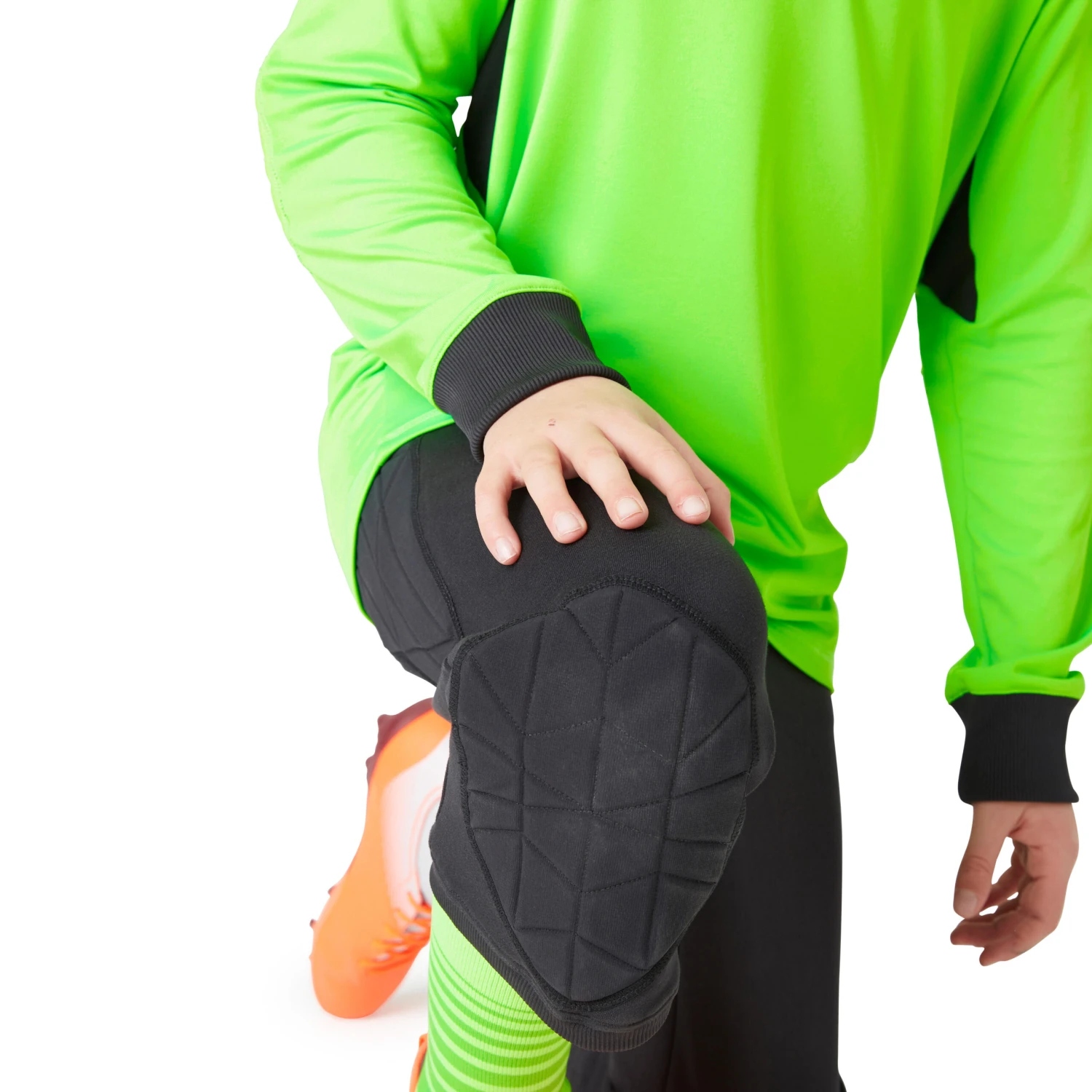 Kipsta F100 Kids' Goalkeeper Cropped Bottoms 4 Kipsta F100 Kids' Goalkeeper Cropped Bottoms - Image 2