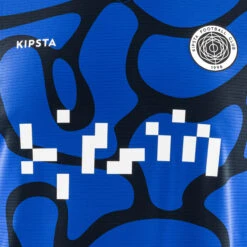 Kipsta Short-Sleeved Football Shirt Viralto II - Blue/Black/White -Decathlon kc341574f058c1c9f750e4e592267e30f