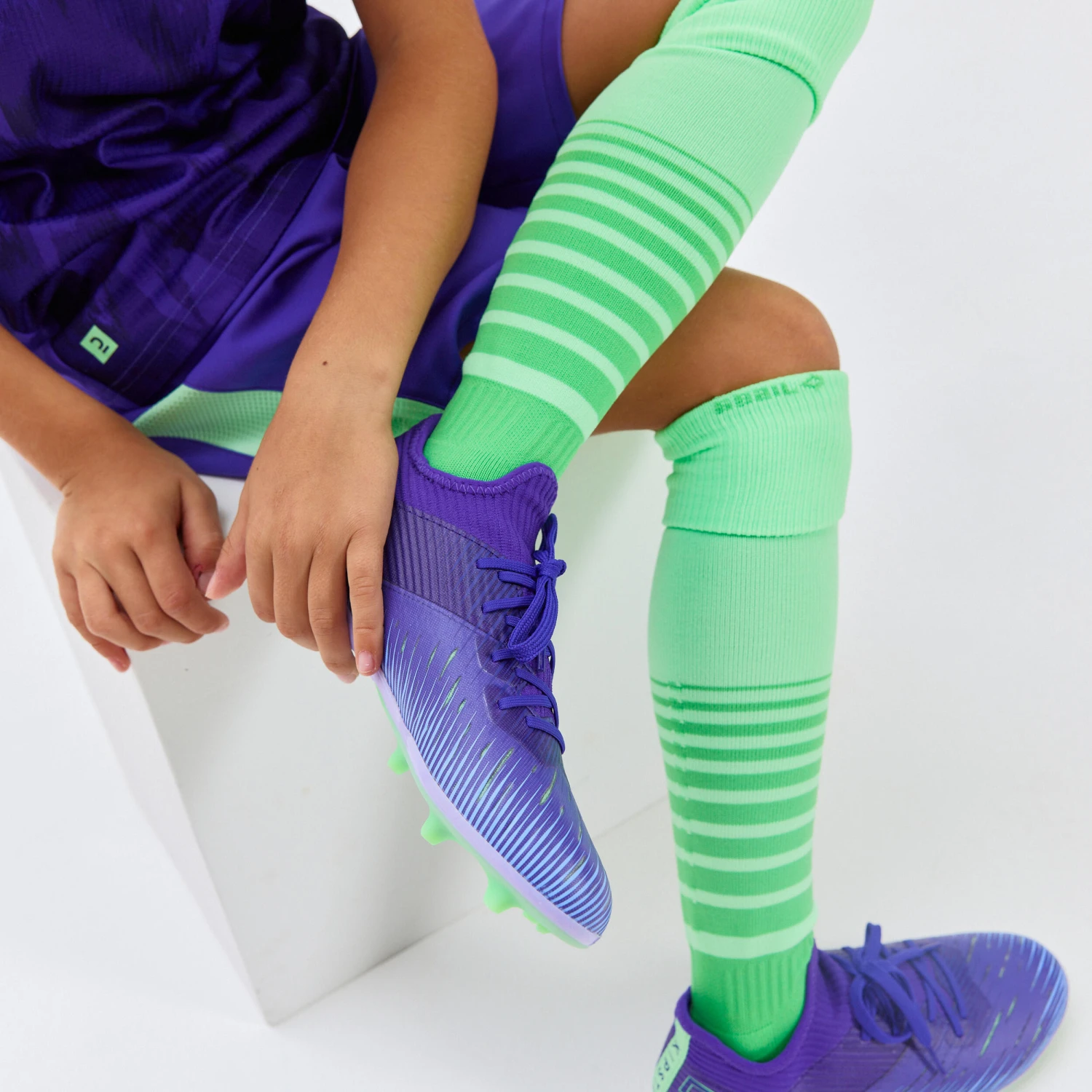 Kipsta Kids' Lace-Up Football Boots CLR FG 15 Kipsta Kids' Lace-Up Football Boots CLR FG - Image 13