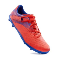 Kipsta Kids' Rip-Tab Firm Ground Football Boots Agility 140 FG -Decathlon ke5494be7e10d299e499ddbe16a385b61