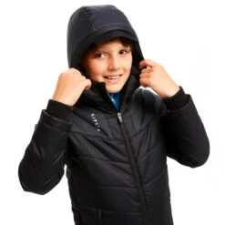 Kipsta Kids' Football Long Parka TRX 20 Kipsta Kids' Football Long Parka TRX -Decathlon kids football long parka trx black 8