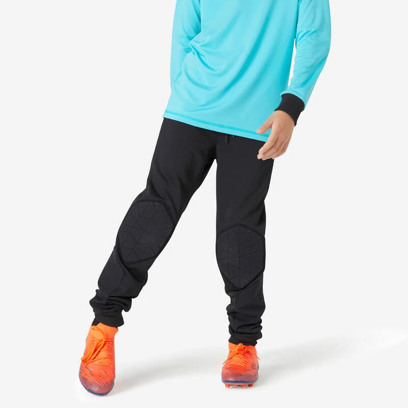 Kipsta Kids' Goalkeeper Bottoms F100 - Black 4 Kipsta Kids' Goalkeeper Bottoms F100 - Black - Image 2