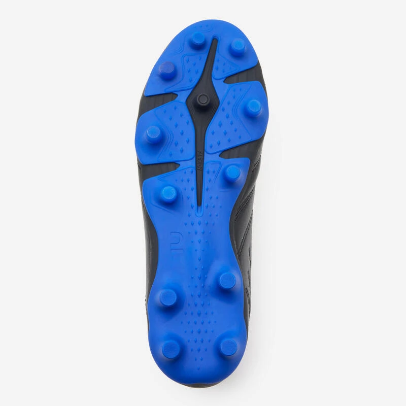 Kipsta Kids' Lace-Up Leather Football Boots Viralto II FG - Black/Lightning 8 Kipsta Kids' Lace-Up Leather Football Boots Viralto II FG - Black/Lightning - Image 6