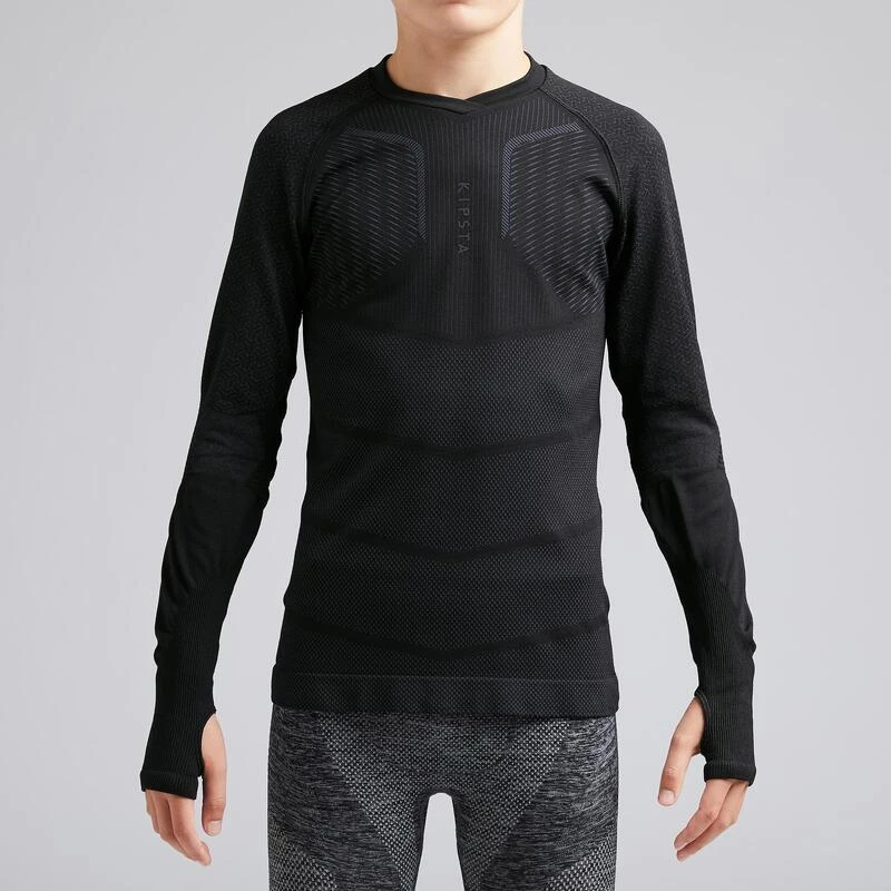 Kipsta Kids' Long-Sleeved Football Base Layer Top Keepdry 500 4 Kipsta Kids' Long-Sleeved Football Base Layer Top Keepdry 500 - Image 2