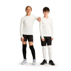 Kipsta Kids' Long-Sleeved Thermal Base Layer Top Keepdry 500 -Decathlon kids long sleeved thermal base layer top keepdry 500 white 3