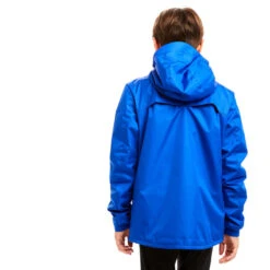 Kipsta Kids' Rainproof Football Jacket T500 -Decathlon kids rainproof football jacket t500 blue 2