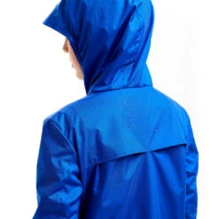 Kipsta Kids' Rainproof Football Jacket T500 -Decathlon kids rainproof football jacket t500 blue 4