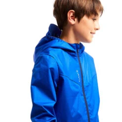 Kipsta Kids' Rainproof Football Jacket T500 -Decathlon kids rainproof football jacket t500 blue 5