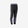 Kipsta Kids' Tights Keepwarm 900 - Black/Dark Grey 2 Kipsta Kids' Tights Keepwarm 900 - Black/Dark Grey -Decathlon kids tights keepwarm 900 blackdark grey