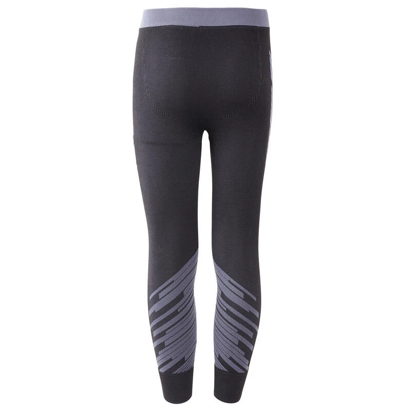 Kipsta Kids' Tights Keepwarm 900 - Black/Dark Grey 8 Kipsta Kids' Tights Keepwarm 900 - Black/Dark Grey - Image 6