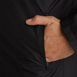 Kipsta T100 Adult Football Waterproof Jacket -Decathlon t100 adult football waterproof jacket black 8