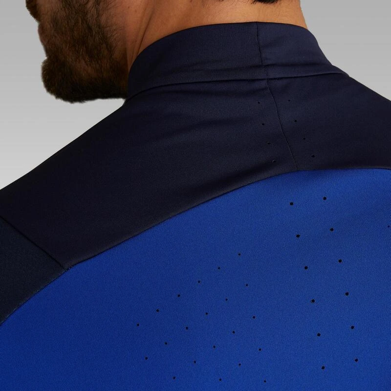 Kipsta T500 Adult 1/2 Zip Football Training Sweatshirt - Carbon 14 Kipsta T500 Adult 1/2 Zip Football Training Sweatshirt - Carbon - Image 12