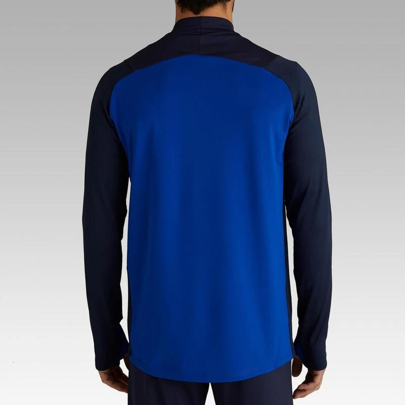 Kipsta T500 Adult 1/2 Zip Football Training Sweatshirt - Carbon 6 Kipsta T500 Adult 1/2 Zip Football Training Sweatshirt - Carbon - Image 4