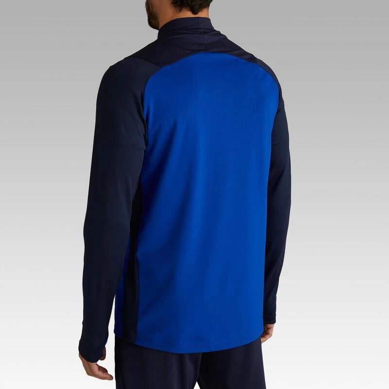 Kipsta T500 Adult 1/2 Zip Football Training Sweatshirt - Carbon 7 Kipsta T500 Adult 1/2 Zip Football Training Sweatshirt - Carbon - Image 5