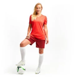 Kipsta Women's Football Jersey F900 -Decathlon womens football jersey f900 red 3